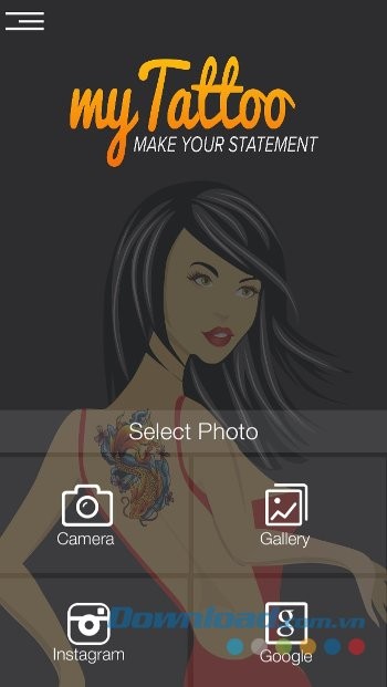 Nhập ảnh vào MyTattoo