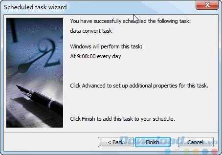 Lên lịch trích xuất