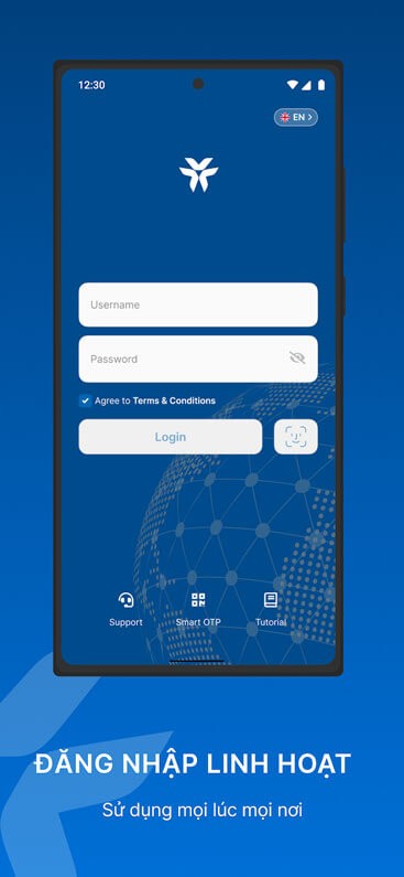 Giao diện đăng nhập