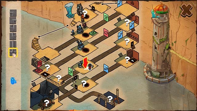 Sử dụng hệ thống bản đồ và gợi ý cùng tính năng dịch chuyển nhanh chỉ có trong NAIRI: Rising Tide