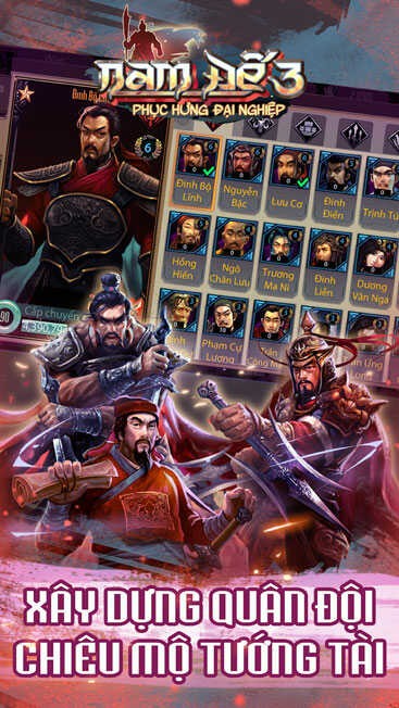 Xây dựng quân đội, chiêu mộ tướng tài