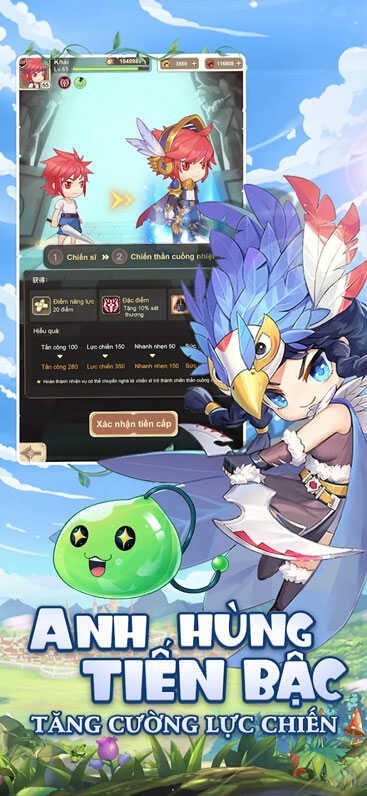 Anh hùng tiến bậc, tăng cường lực chiến