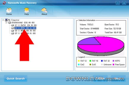 Namosofts Music Recovery