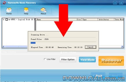 Namosofts Music Recovery