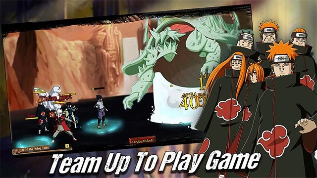 Đấu tổ đội và cùng nhau chinh phục đấu trường Naruto