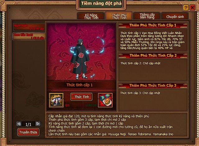 Thức tỉnh thiên phú cho Ninja