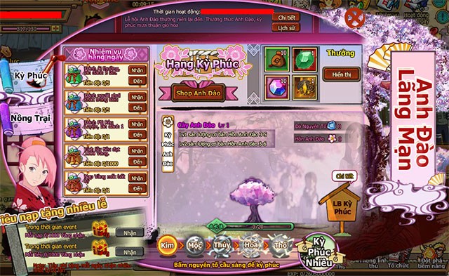 Chuỗi sự kiện tháng 9 trên Naruto làng lá