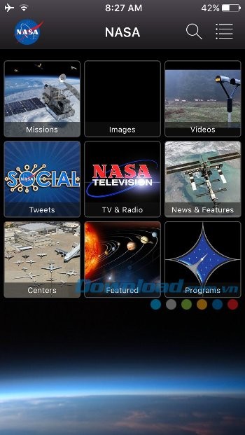 Ứng dụng chính thức của NASA