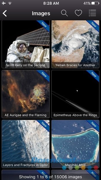 Xem hình ảnh chụp vũ trụ