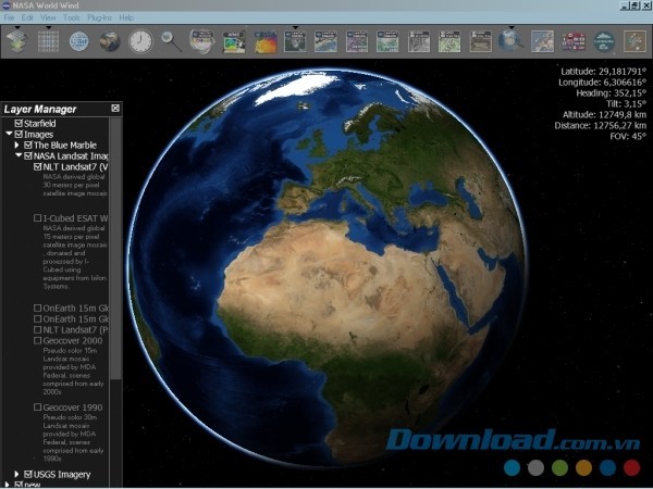 Khám phá vũ trụ qua NASA World Wind
