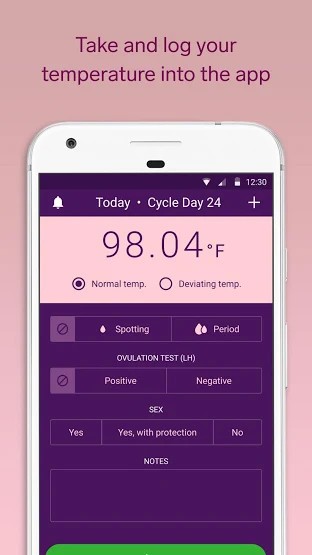 Theo dõi nhiệt độ cơ thể hàng ngày