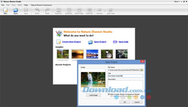 Thêm file và bắt đầu chỉnh sửa ảnh