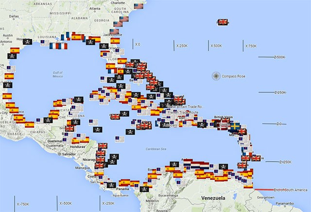 Khám phá bản đồ thế giới rộng lớn trong game hải chiến Naval Action