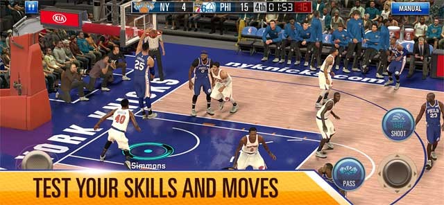 Thách thức kỹ năng và bước di chuyển của bạn trong NBA 2K Mobile Basketball