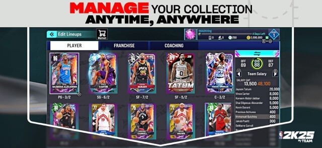 Quản lý đội hình của bạn mọi lúc, mọi nơi