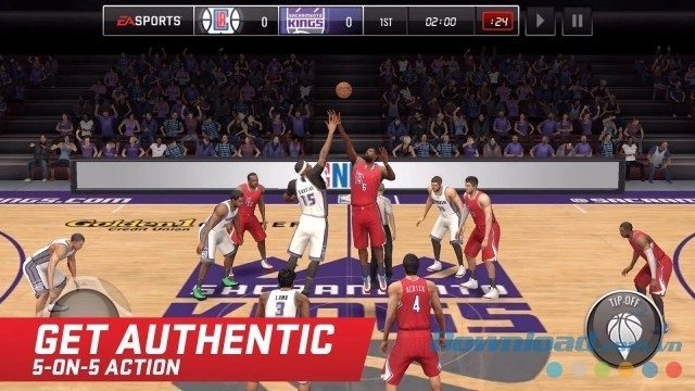 Tham gia các trận đấu bóng rổ 5 - 5 kịch tính