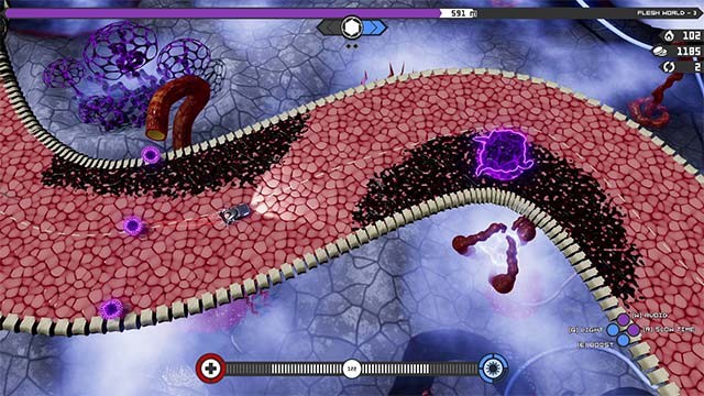 Đua ô tô trong thế giới siêu thực, được tạo dần dần theo tiến độ chơi