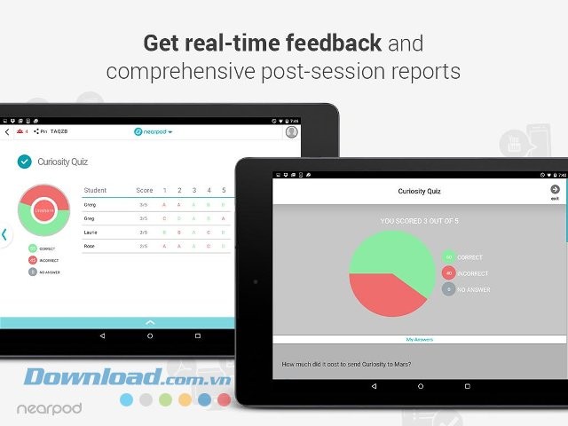 Nhận phản hồi theo thời gian thực