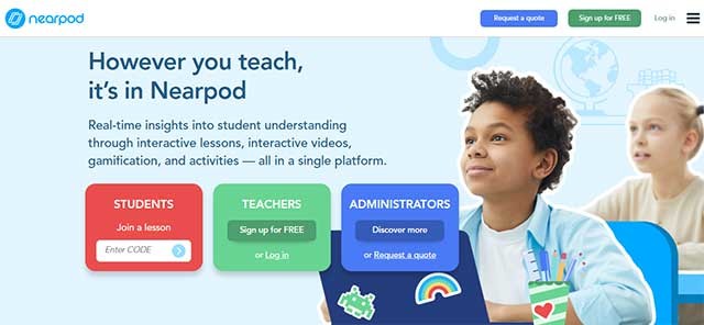 Nearpod là công cụ tạo bảng trình bày tương tác dành cho học sinh