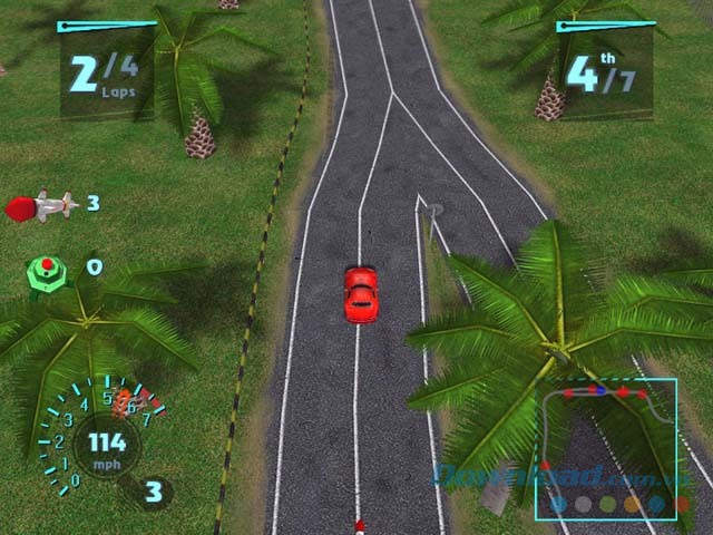 Điều khiển xe đua dễ dàng bằng bàn phím