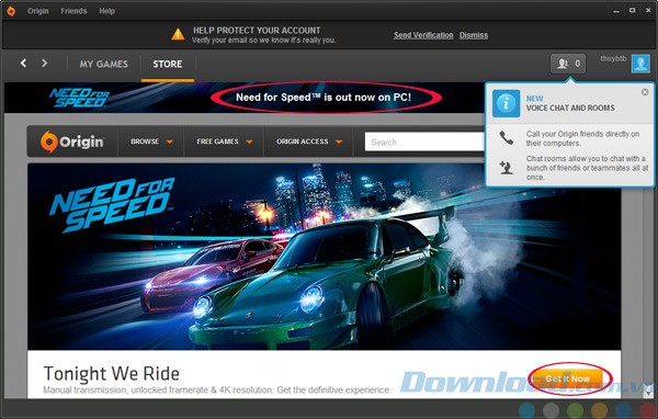 Thông báo mua game