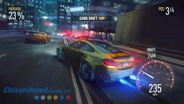Giao diện game Need for Speed: No Limits