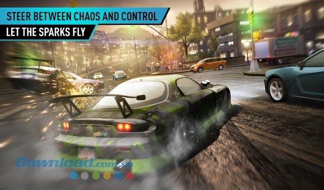Cơ chế điều khiển trực quan của Need for Speed: No Limits