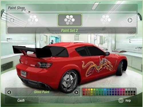 Tùy biến màu sắc xe trong NFSU 2