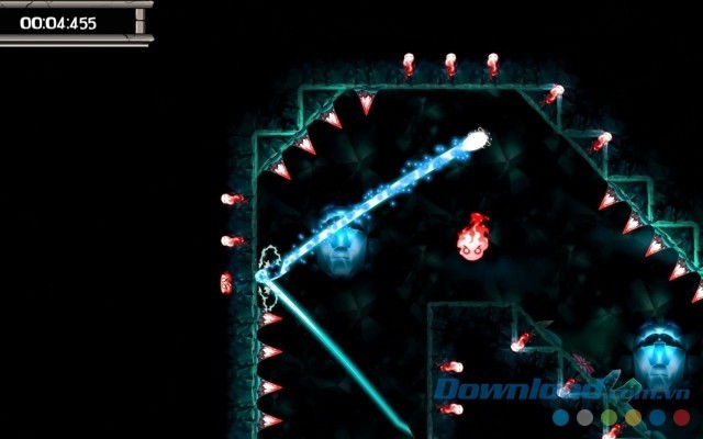 Vượt qua nhiều chướng ngại vật nguy hiểm trong game phiêu lưu hành động Nekuia cho máy tính