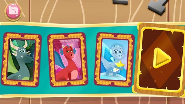 Thu thập nhiều tấm thẻ có hình các chú rồng khác nhau