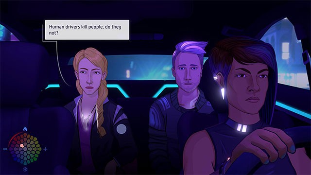 Điều tra về vụ mất tích bí ẩn của người bạn trong game nhập vai phiêu lưu Neo Cab