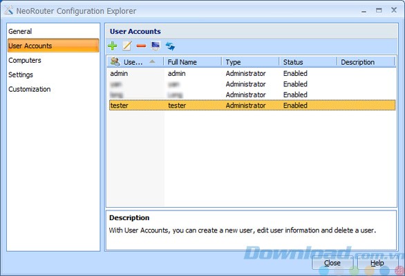 Cấu hình NeoRouter Free