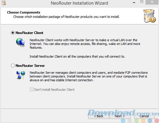 Cài đặt NeoRouter Free