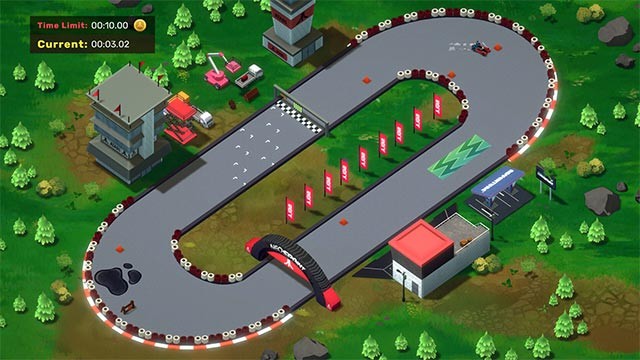 Tự thiết kế đường đua của riêng bạn với chướng ngại vật, địa hình, cảnh quan tùy ý