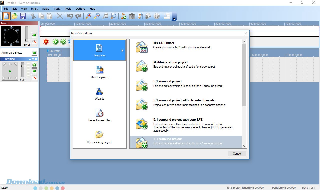 Lựa chọn mẫu có sẵn