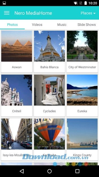 Sử dụng Nero Streaming Player để stream video trên màn hình lớn