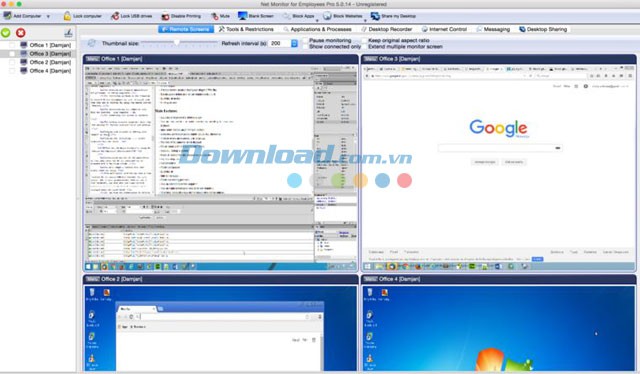 Giao diện phần mềm
