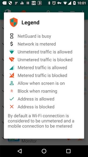 Người dùng có thể tùy chỉnh thông báo của NetGuard