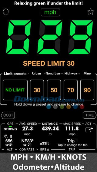 Speedometer Free cho iOS