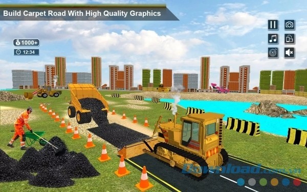 New Road Builder City Construction 3D cho Android có đồ họa chất lượng cao