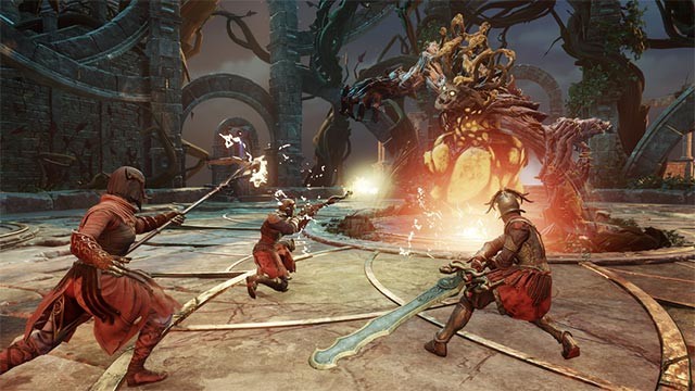 Lối chơi của New World Aeternum pha trộn giữa sinh tồn nhập vai và phiêu lưu hành động