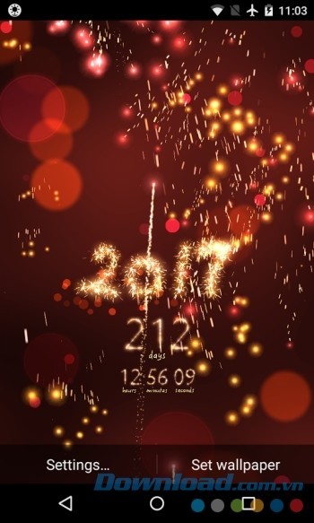 Cài đặt hình nền pháo hoa cho điện thoại để tận hưởng không khí năm mới