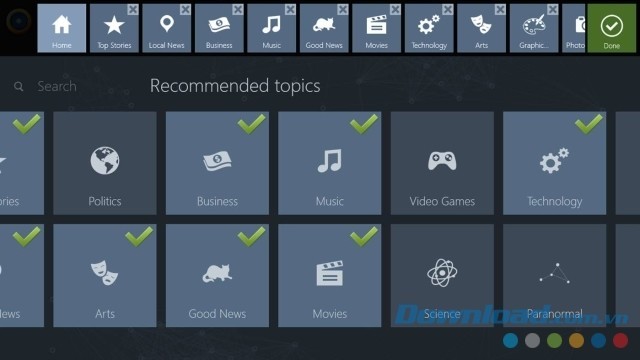 Đa dạng danh mục lựa chọn đáp ứng mọi nhu cầu người sử dụng