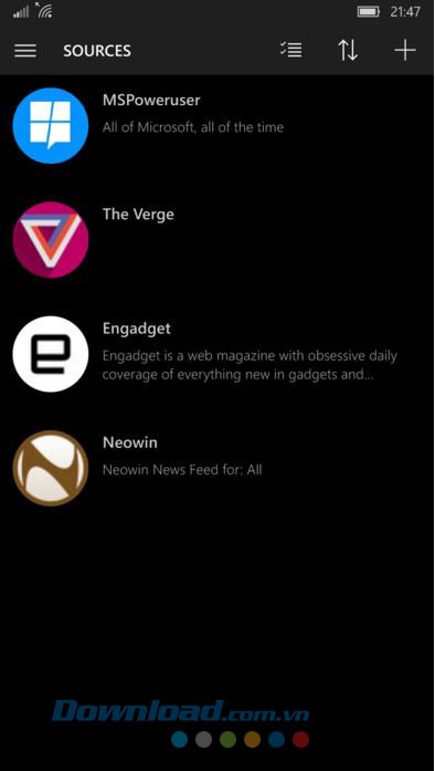 Thêm nguồn trang web