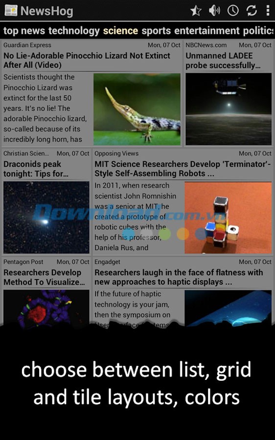 NewsHog: Google News & Weather for Android