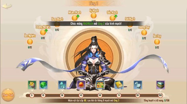 Tu luyện võ học trong Ngạo Kiếm Vô Song Mobile