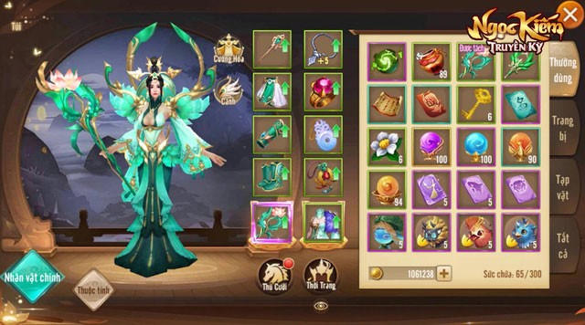 Trang phục trong game Ngọc Kiếm Truyền Kỳ