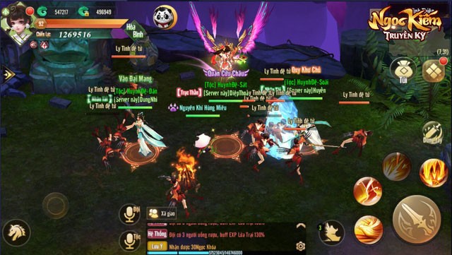 Cuộc chiến tổ đội Liên server