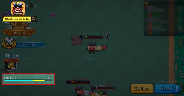 Tăng cấp nhân vật