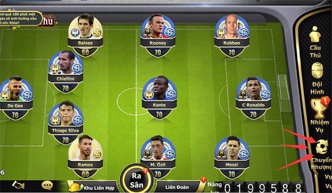 Đội hình chơi game